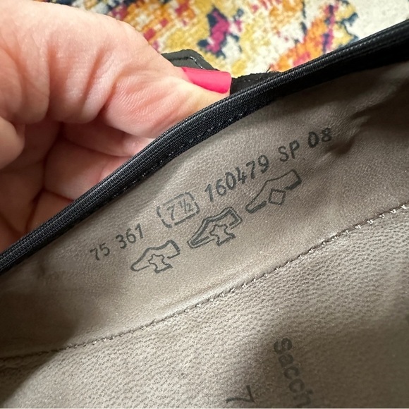 Garbor Suede Mary Jane Wedge Shoe with Jeweled Strap 9.5 US 7.5 UK - Picture 9 of 13